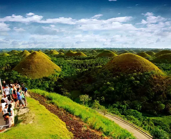 colinas de chocolate en Filipinas
