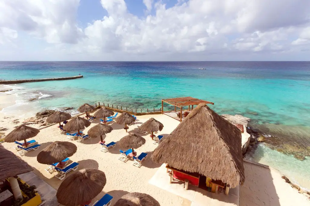 Mejores playas privadas en Cozumel: Playa Azul