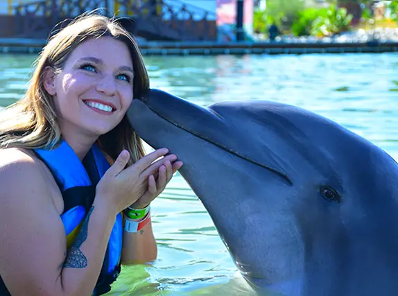 beso-con-delfín-los-cabos