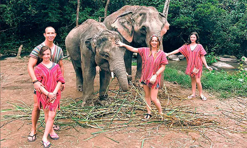cuidar elefantes en tailandia